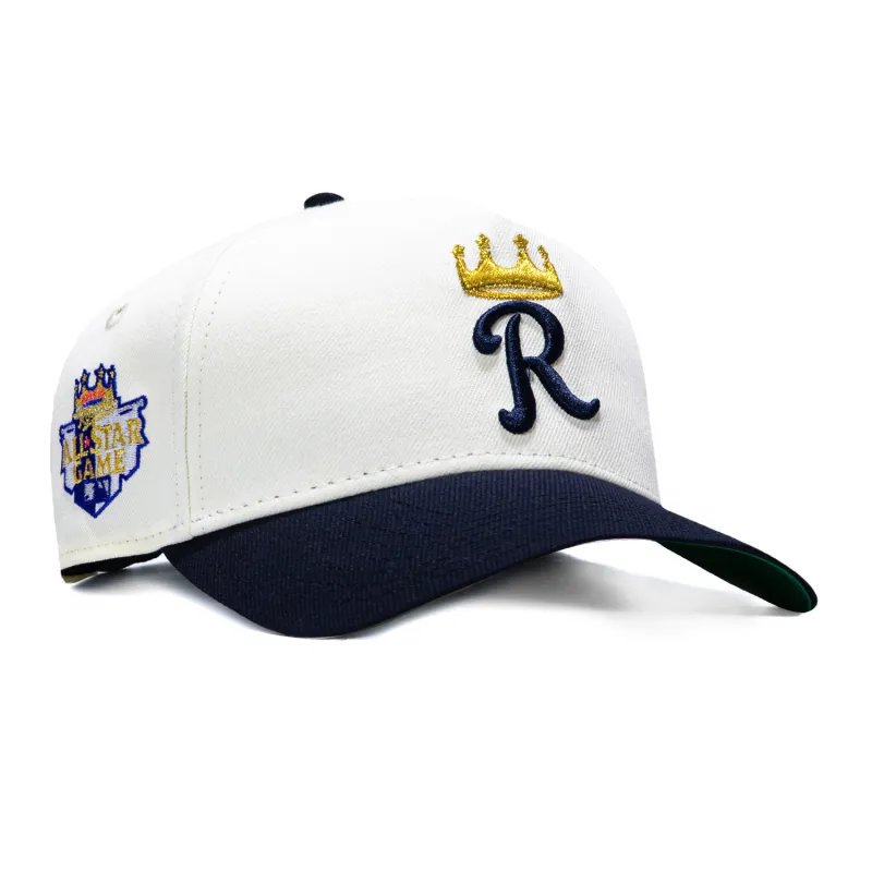 New Era 9Forty A-Frame Liga D'Campeones Kansas City Royals 2012 All Star Game Patch Snapback Hat - White, Navy made by New Era