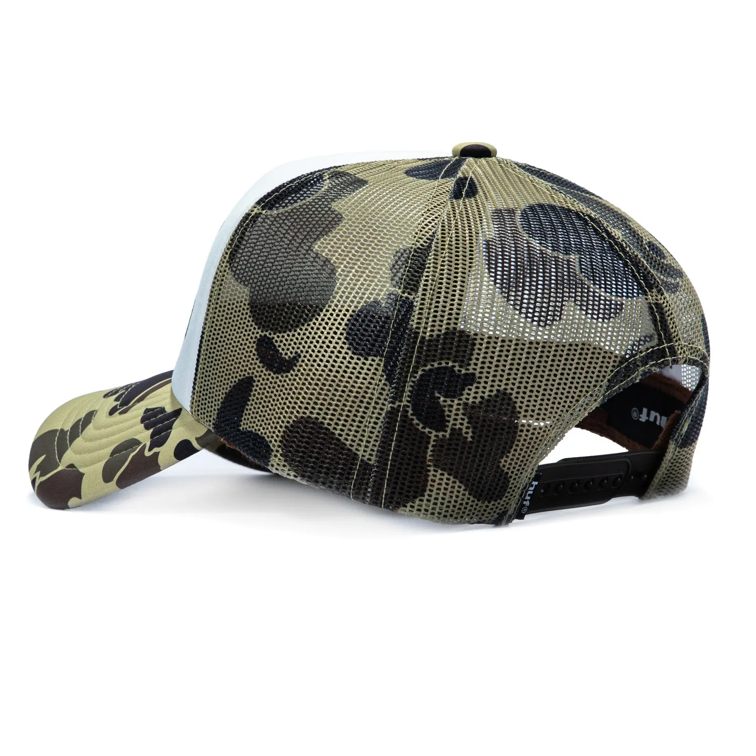 Huf Burn Forever Trucker Foam Snapback Hat - White, Camo sold by Hat Club product image thumbnail 2
