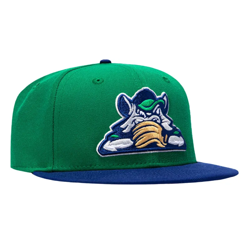 New Era 59Fifty Hartford Yard Goats Rock Cats Hat - Kelly Green, Royal made by New Era