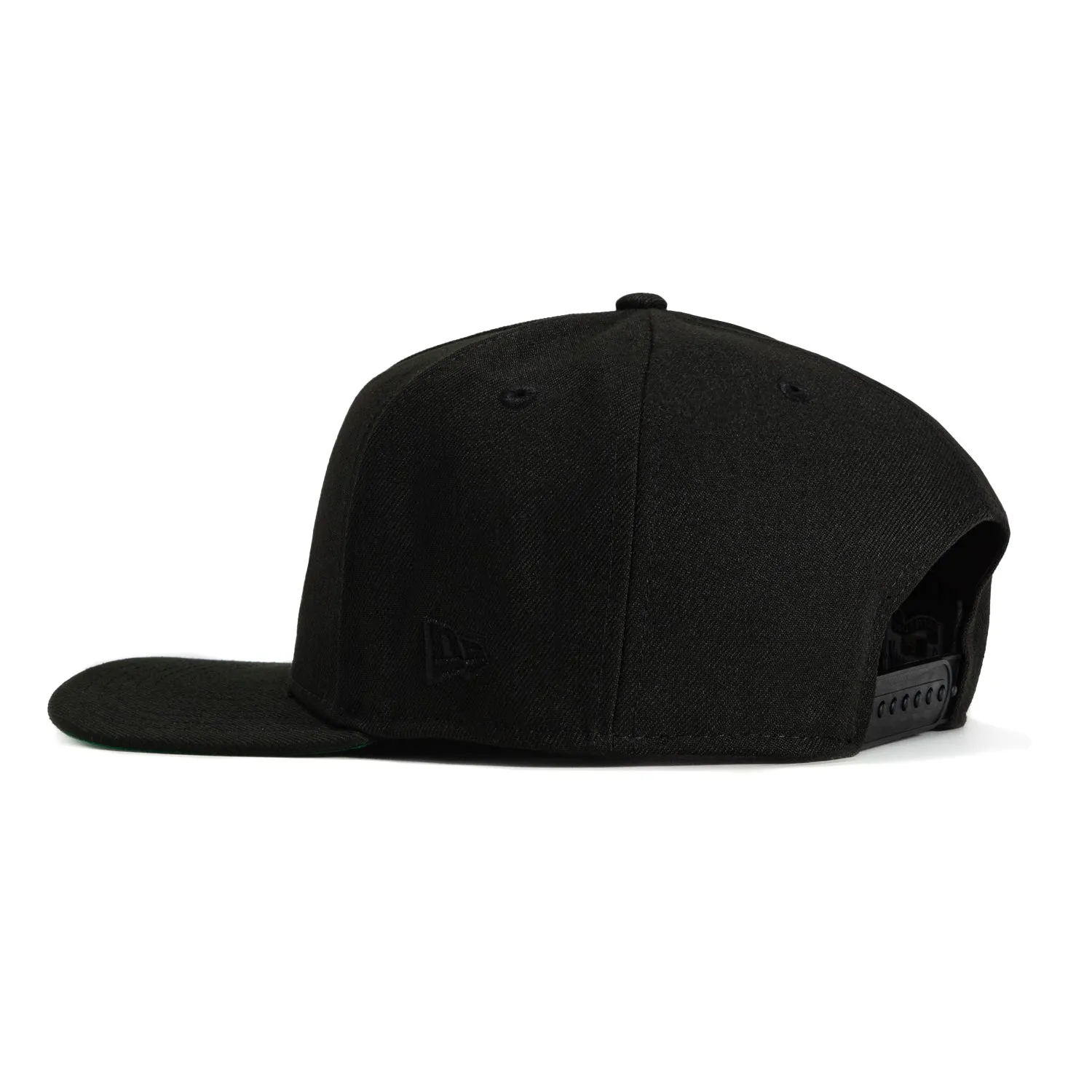 New Era 9Fifty A-Frame Oakland Athletics Logo Patch Script Snapback Hat - Black sold by Hat Club product image thumbnail 2