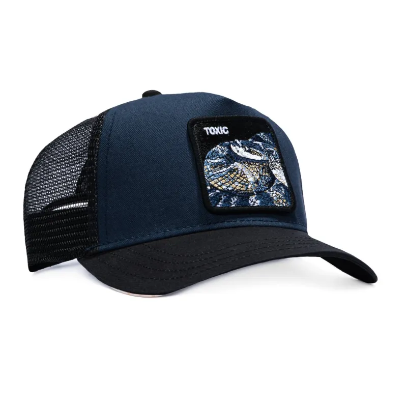 Goorin Bros Toxic Adjustable Snapback Trucker Hat - Navy, Black made by Goorin Bros