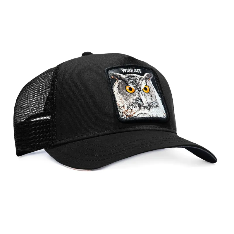Goorin Bros Wise Ass Adjustable Snapback Trucker Hat - Black made by Goorin Bros