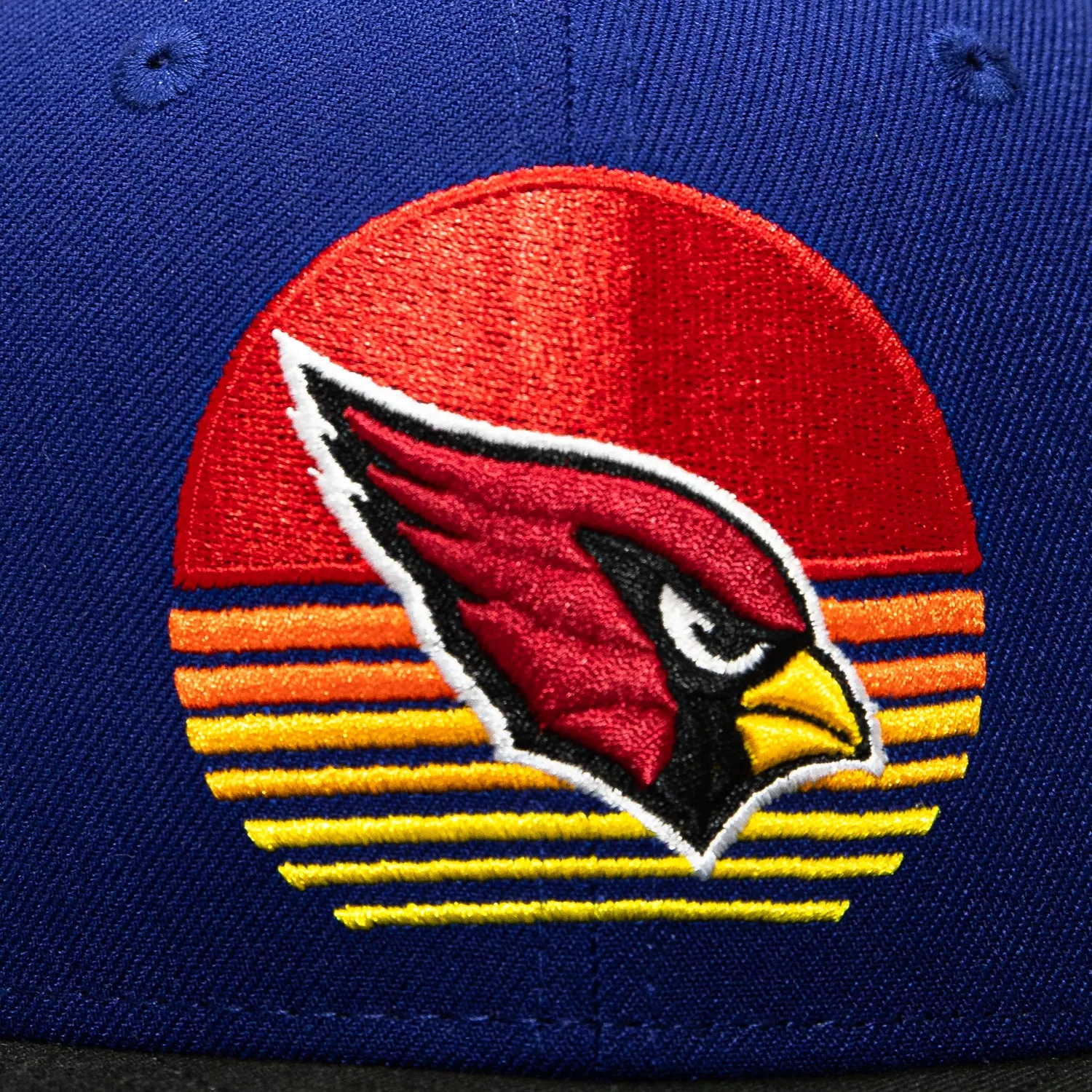 New Era 9Fifty Arizona Cardinals NFL Logo Patch Sunset Snapback Hat - Royal, Black sold by Hat Club product image thumbnail 3