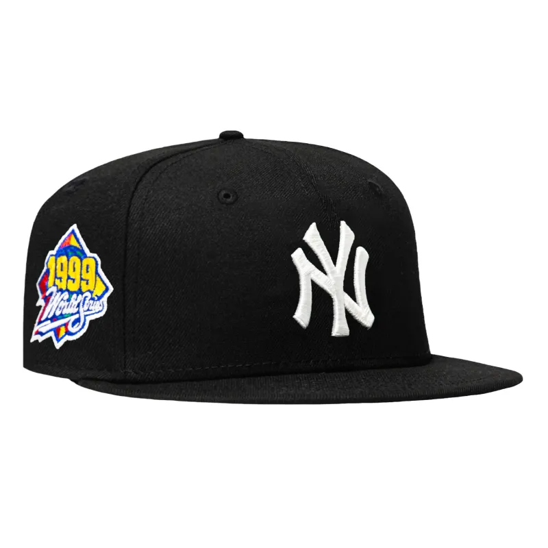 New Era 59Fifty New York Yankees 1999 World Series Patch Pink UV Hat - Black made by New Era