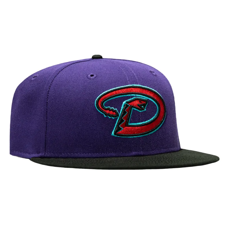New Era 59Fifty Arizona Diamondbacks D Hat - Purple, Black, Sedona Red made by New Era
