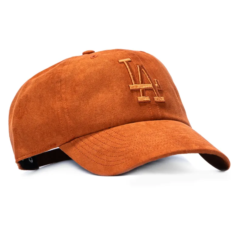 47 Brand Ballpark Suede Los Angeles Dodgers Cleanup Adjustable Hat - Suede Orange made by 47