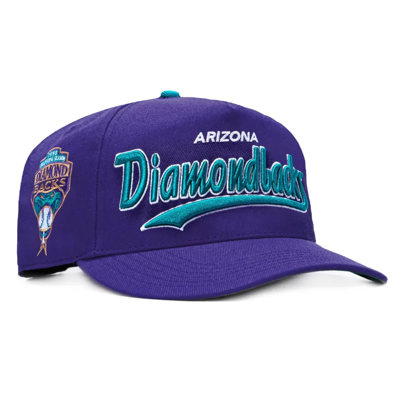47 Brand Hitch Tailsweep Arizona Diamondbacks Inaugural Patch Script Snapback Hat - Purple made by 47