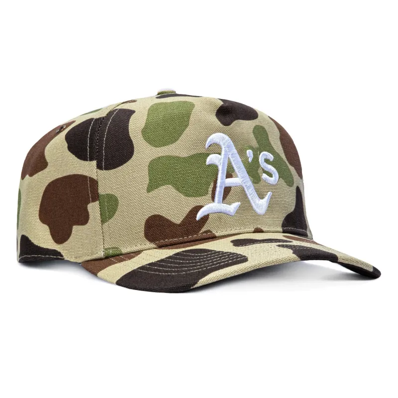 47 Brand x Carhartt Oakland Athletics Hitch Adjustable Snapback Hat - Camo made by 47