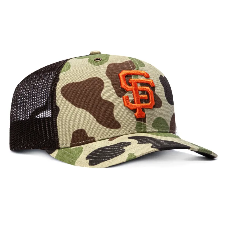 47 Brand x Carhartt Trucker San Francisco Giants Adjustable Snapback Hat - Camo made by 47