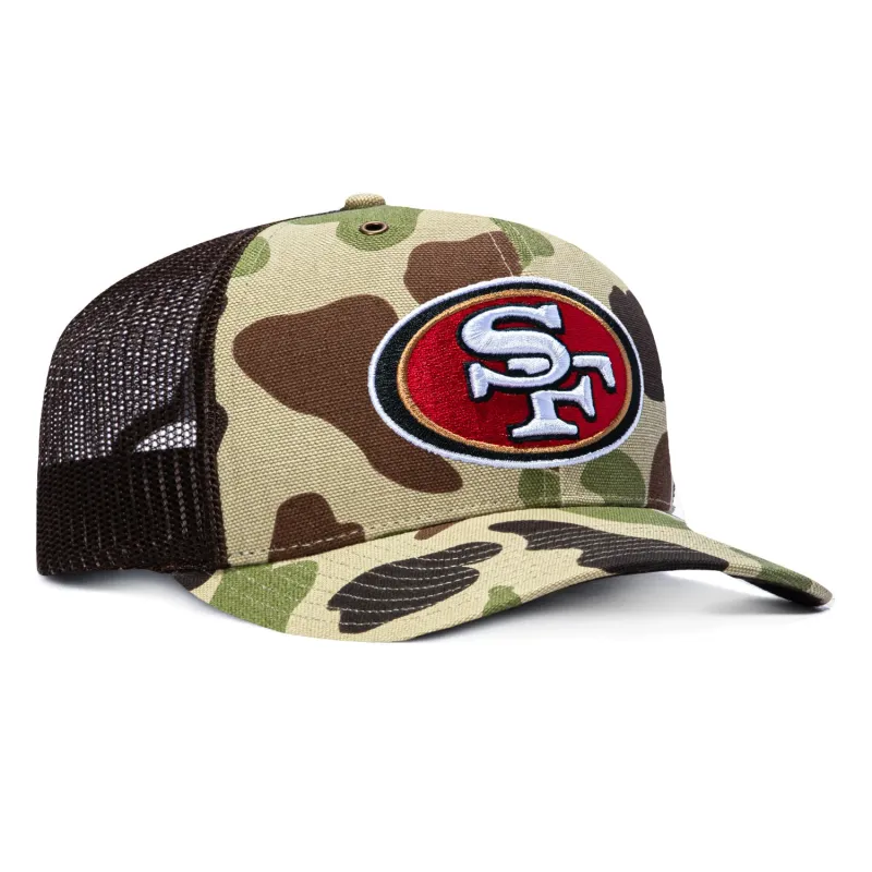47 Brand x Carhartt Trucker San Francisco 49ers Adjustable Snapback Hat - Camo made by 47