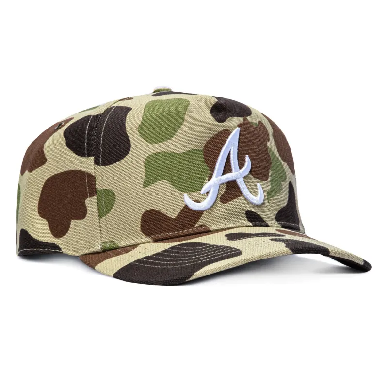 47 Brand x Carhartt Atlanta Braves Hitch Adjustable Snapback Hat - Camo made by 47
