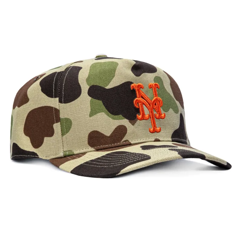 47 Brand x Carhartt New York Mets Hitch Adjustable Snapback Hat - Camo made by 47