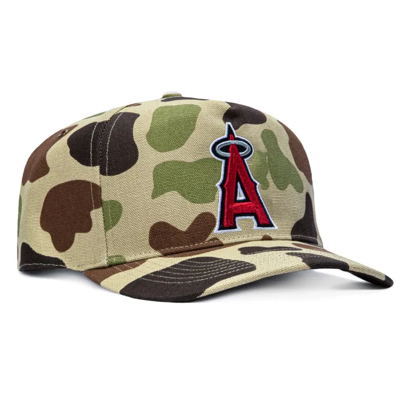 47 Brand x Carhartt Los Angeles Angels Hitch Adjustable Snapback Hat - Camo made by 47