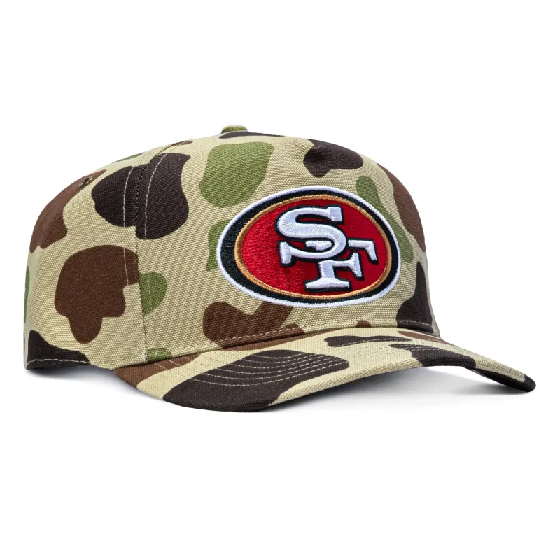47 Brand x Carhartt San Francisco 49ers Hitch Adjustable Snapback Hat - Camo made by 47