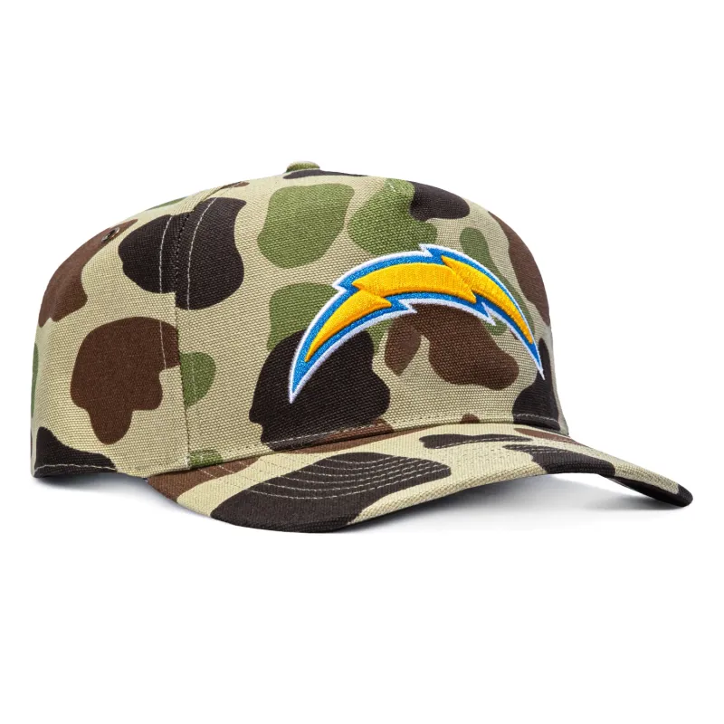 47 Brand x Carhartt Los Angeles Chargers Hitch Adjustable Snapback Hat - Camo made by 47