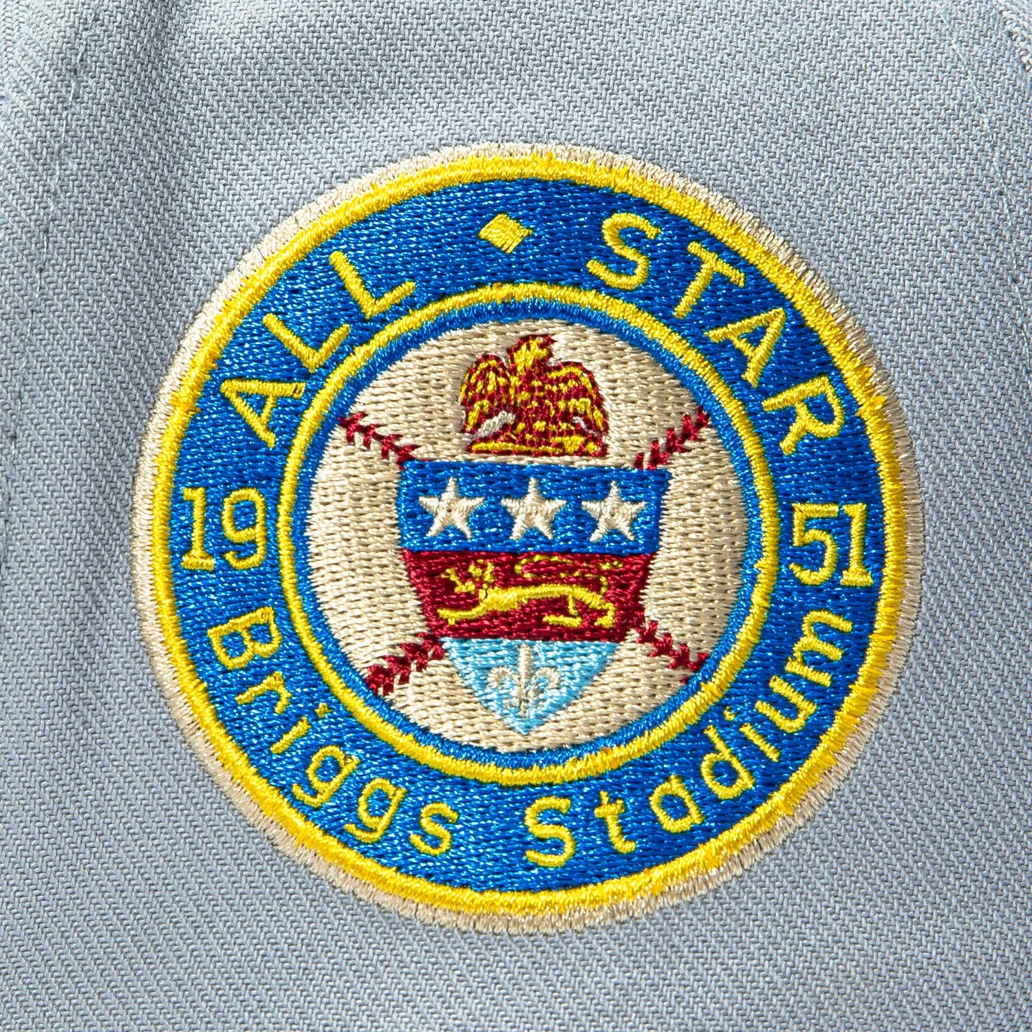 Mitchell & Ness Pro Pinch Detroit Tigers 1951 All Star Game Patch Snapback Hat - Grey, Olive sold by Hat Club product image thumbnail 4