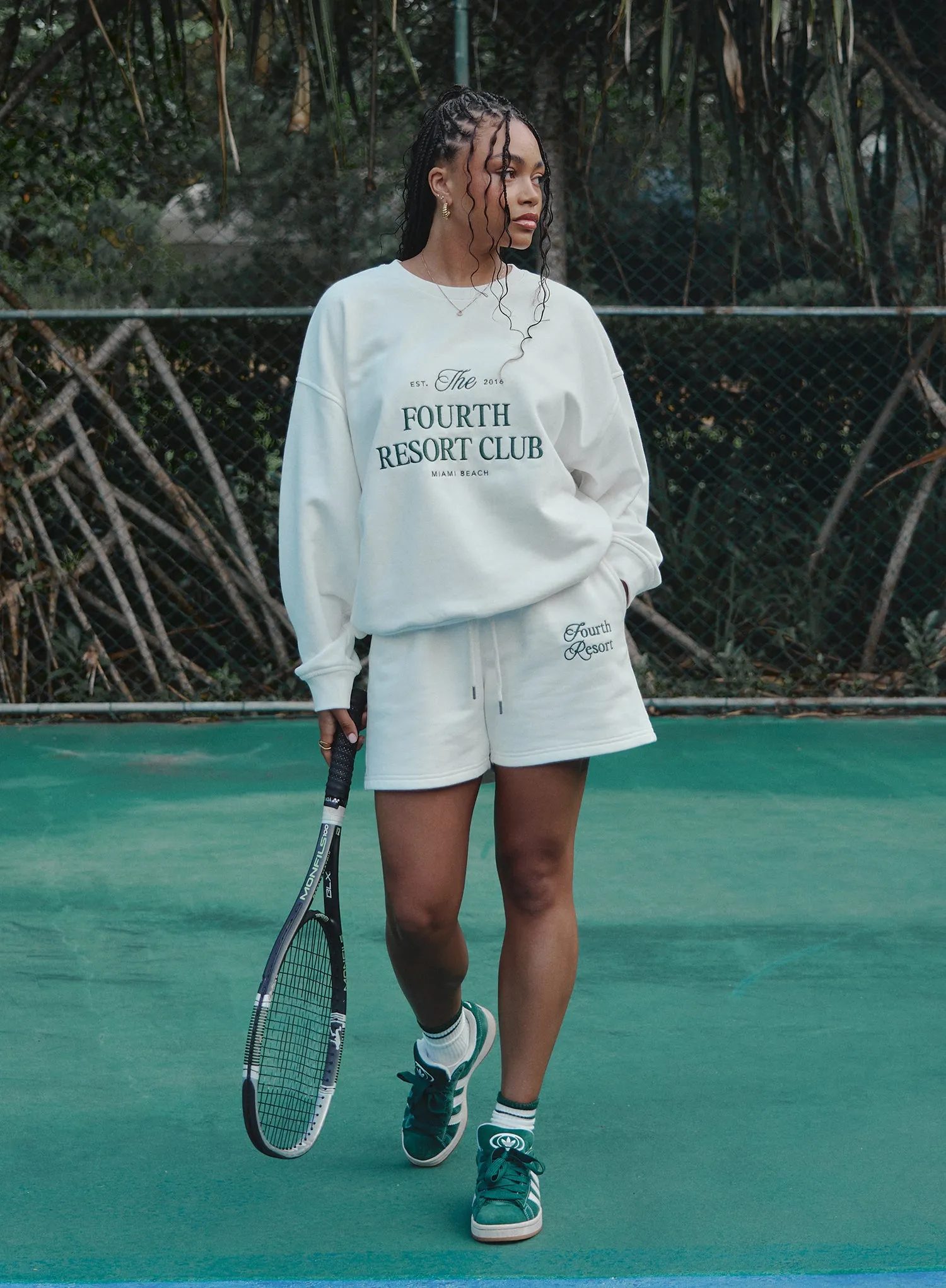 Cream Fourth Resort Club Oversized Sweatshirt- Mirissa