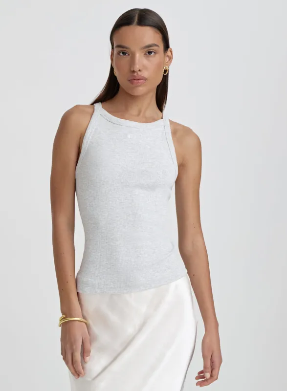 Grey Ribbed 4th Racer Vest- Rhea sold by 4th and Reckless