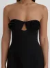 Black Corsage Bandeau Mini Dress- Iren sold by 4th and Reckless