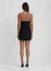 Black Corsage Bandeau Mini Dress- Iren sold by 4th and Reckless