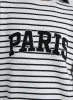 Black And White Striped Paris Oversized Sweatshirt - Anni sold by 4th and Reckless