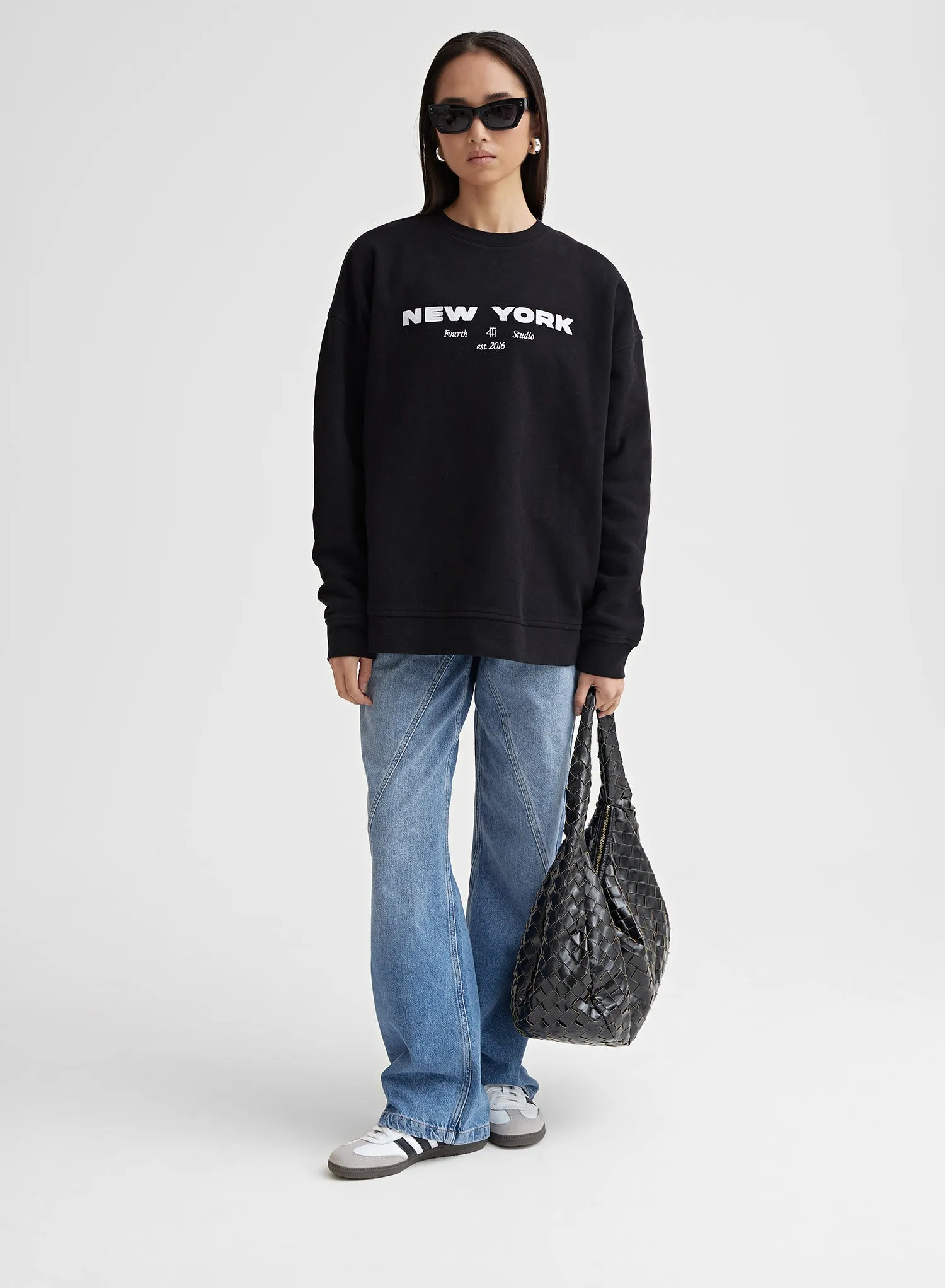 Antique Blue Denim Straight Leg Jeans - Ayla sold by 4th and Reckless product image thumbnail 2