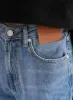 Antique Blue Denim Straight Leg Jeans - Ayla sold by 4th and Reckless