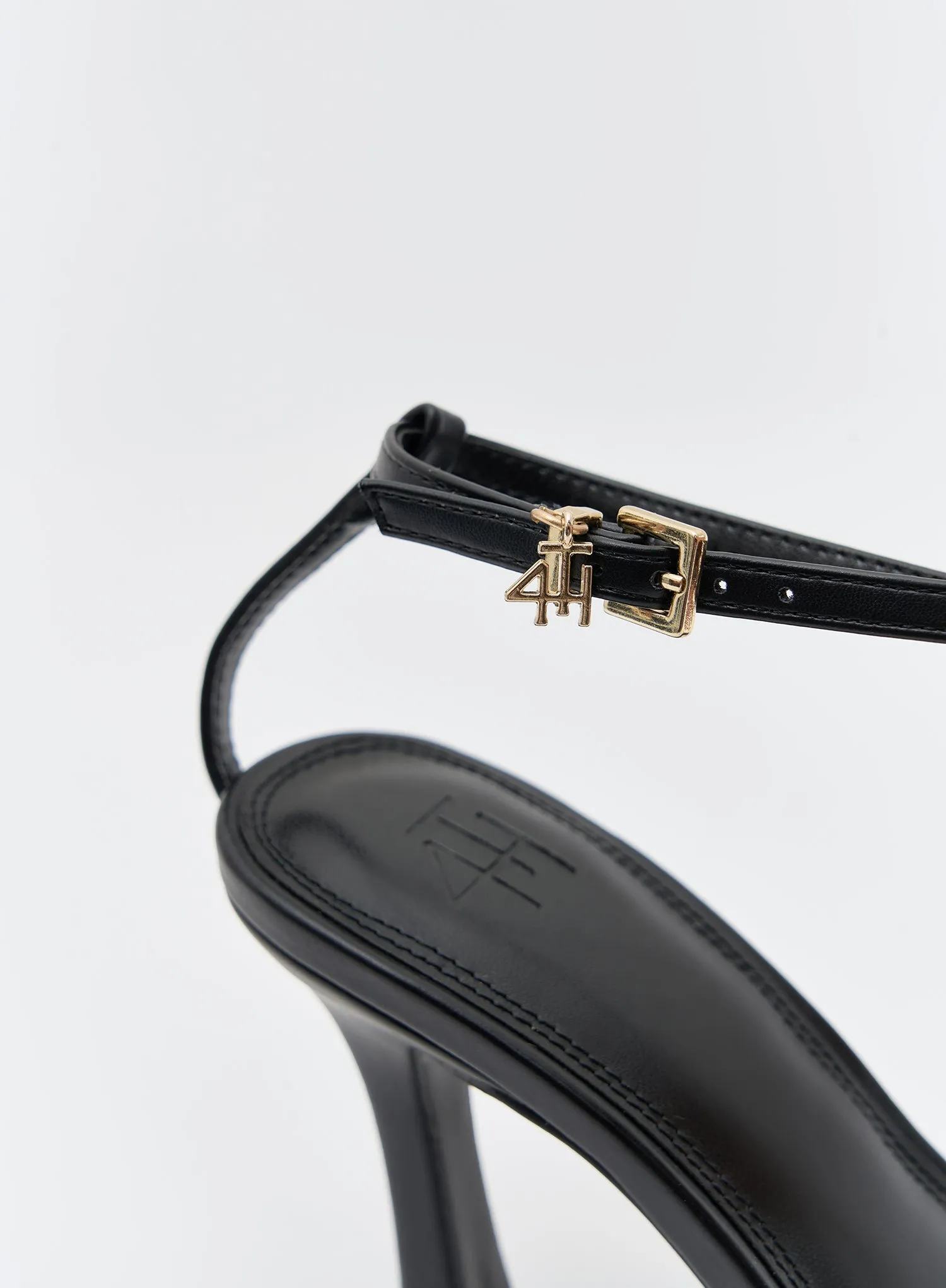 Black PU Strappy Heel- Jenner sold by 4th and Reckless product image thumbnail 3