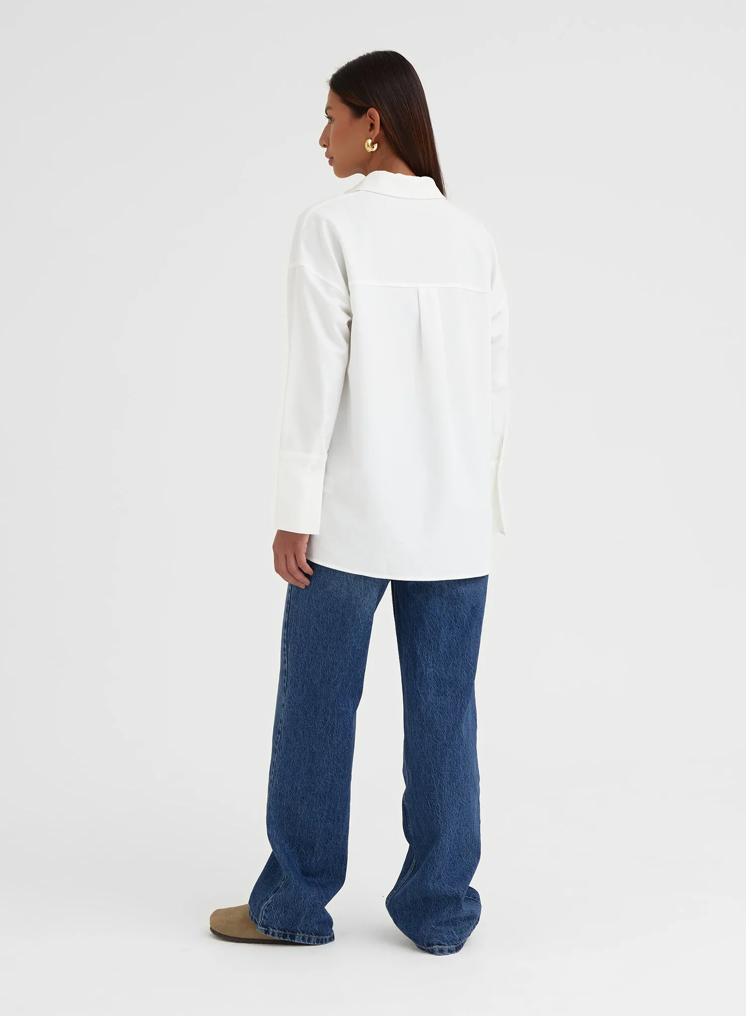 White Large Cuff Classic Shirt - Bruni sold by 4th and Reckless product image thumbnail 4