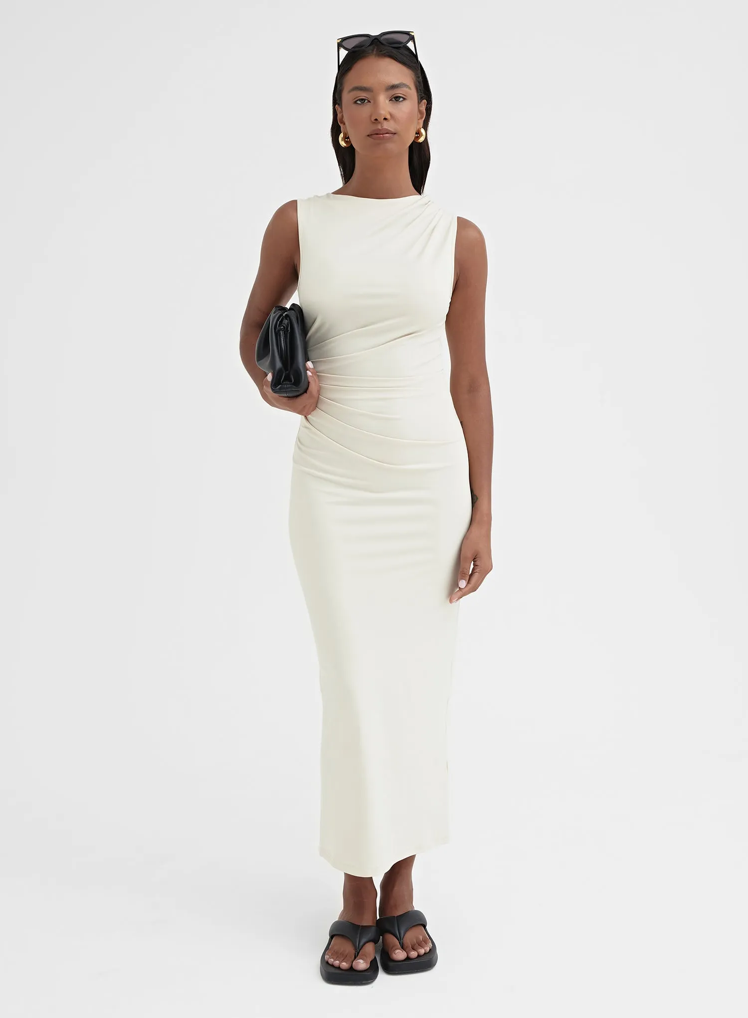 Buttercream Ruched Jersey Midaxi Dress - Tamilda sold by 4th and Reckless product image thumbnail 5