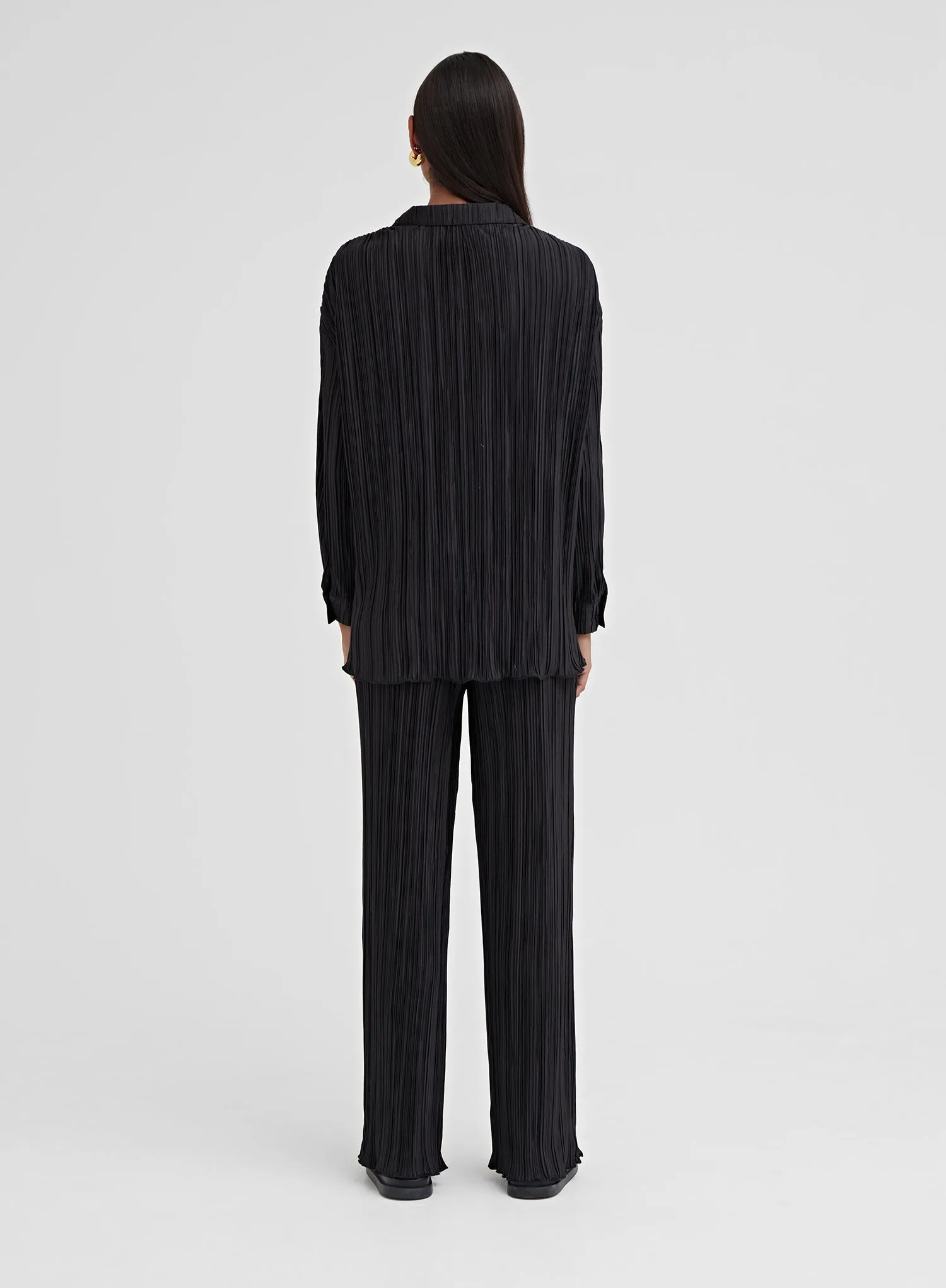 Black Plisse Shirt - Palais sold by 4th and Reckless product image thumbnail 4