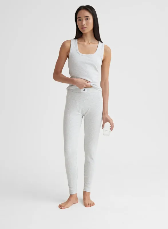 Grey Marl High-Waisted Legging - Leo sold by 4th and Reckless