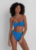 Blue Crinkle Bandeau Bikini Top- Capri sold by 4th and Reckless