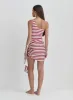 Red And White Stripe Multiway Sarong- Mala sold by 4th and Reckless