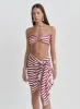 Red And White Stripe Multiway Sarong- Mala sold by 4th and Reckless