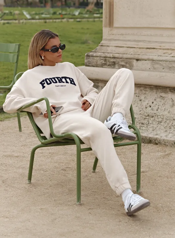 Cream Fourth Studio Sweatshirt - Ferne sold by 4th and Reckless