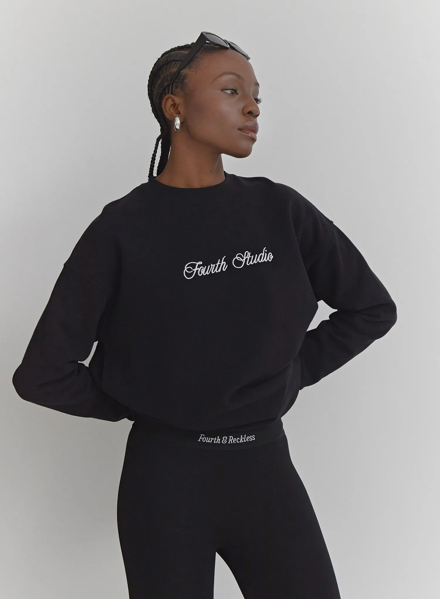 Washed Black Fourth Studio Oversized Sweatshirt - Gigi sold by 4th and Reckless
