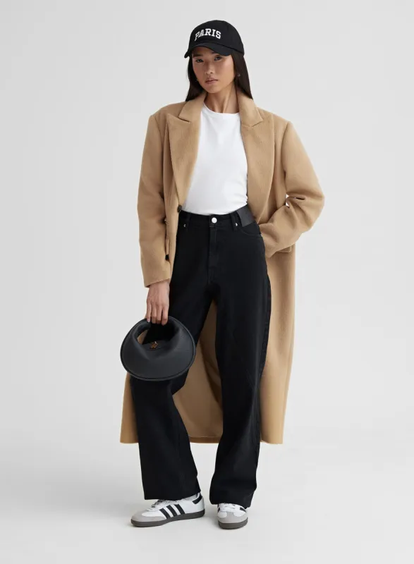 Black Denim Straight Leg Jeans - Ayla sold by 4th and Reckless