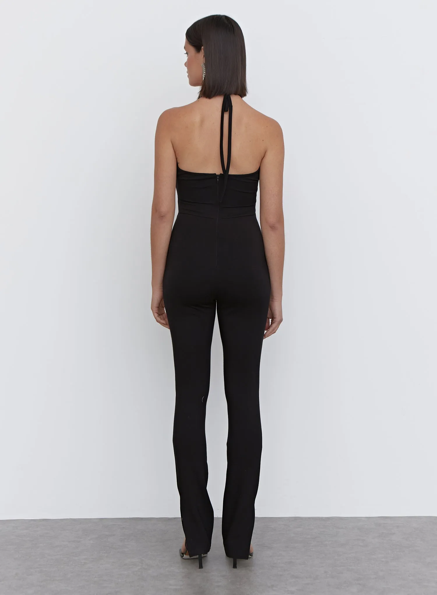 Black Cut Out Halterneck Jumpsuit - Blanche sold by 4th and Reckless product image thumbnail 5