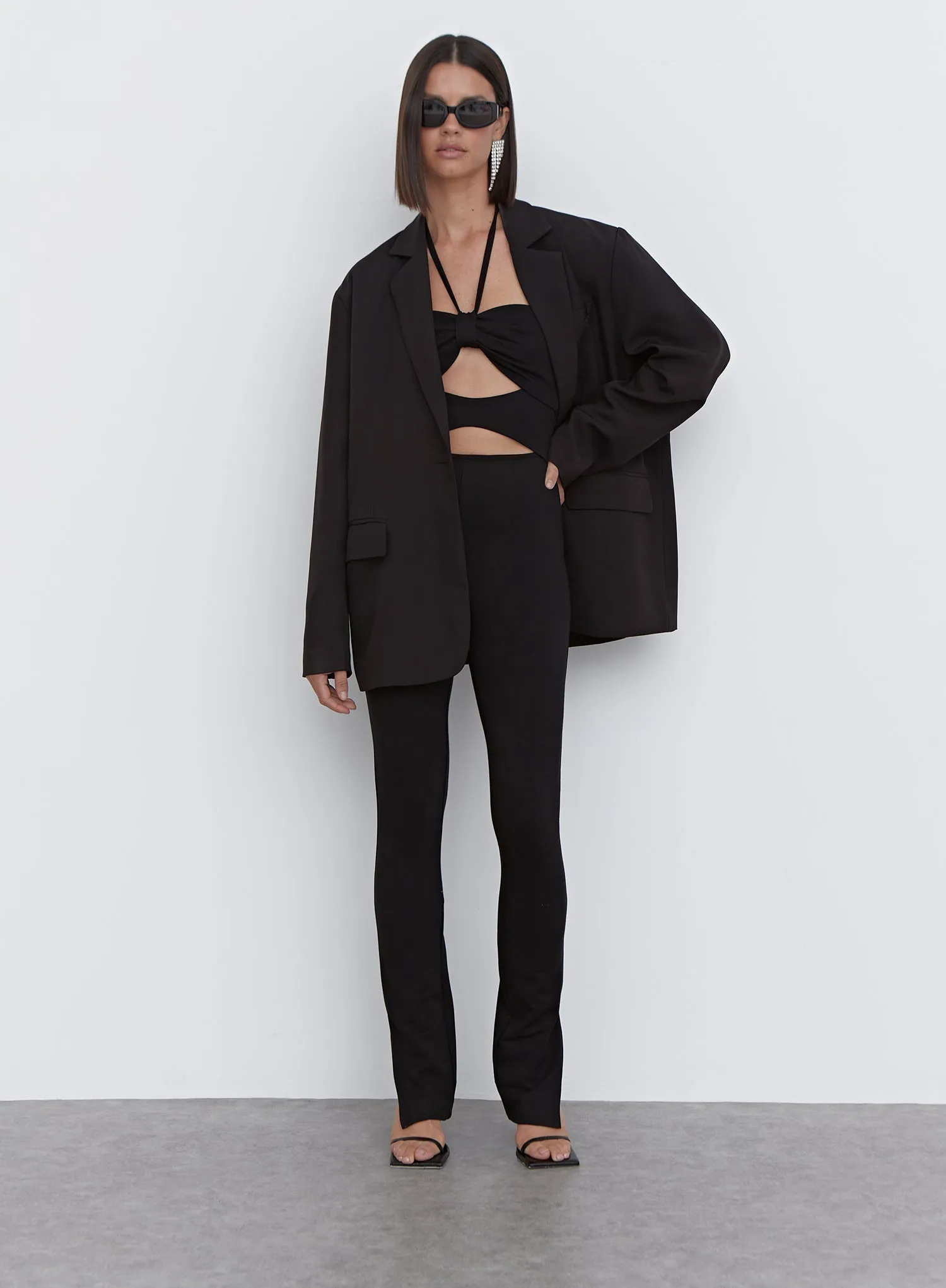 Black Cut Out Halterneck Jumpsuit - Blanche sold by 4th and Reckless product image thumbnail 4