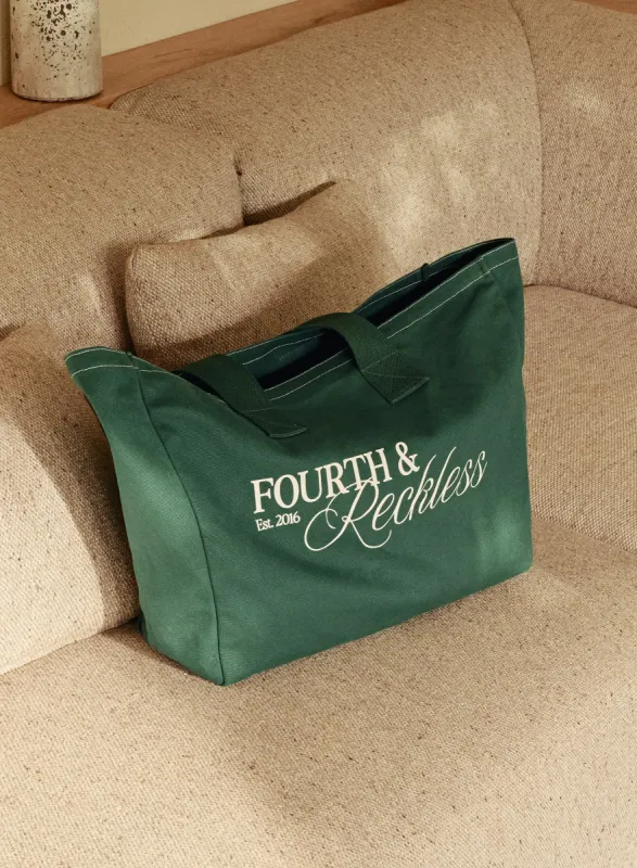 Forrest Green Fourth Branded Tote Bag - Josephine sold by 4th and Reckless