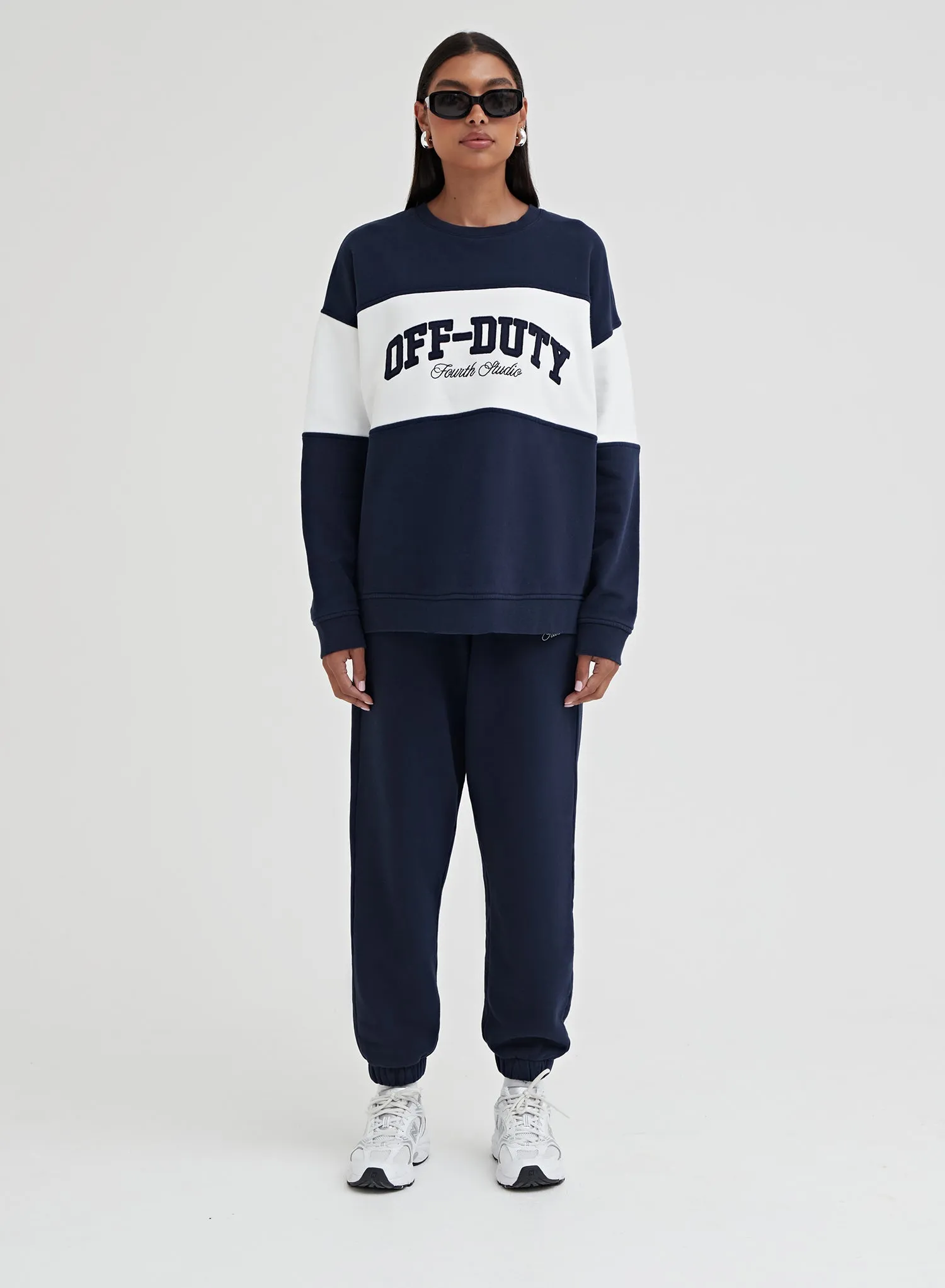 Navy Off Duty Oversized Sweatshirt – Parker sold by 4th and Reckless product image thumbnail 3
