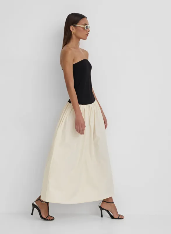 Monochrome Drop Waist Bandeau Dress- Lova sold by 4th and Reckless