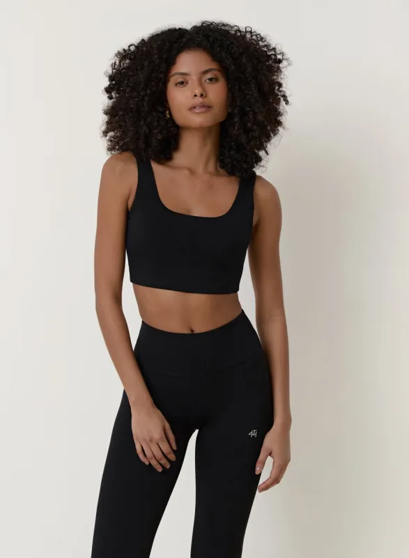 Black Fourth Crop Top- Elessia sold by 4th and Reckless