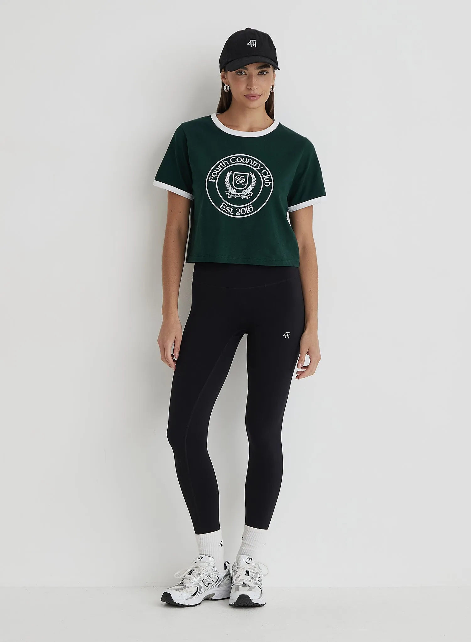 Green Fourth Country Club Cropped T-Shirt- Davidson sold by 4th and Reckless product image thumbnail 5