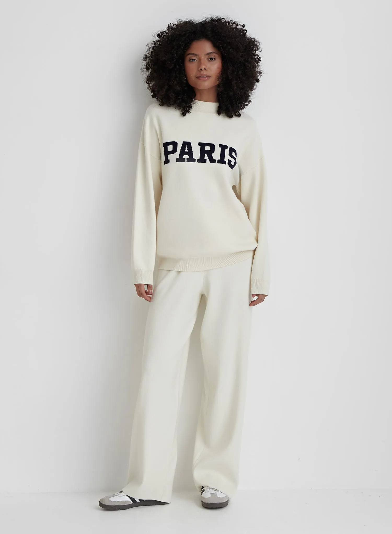 Cream Knitted Paris Jumper- Avery sold by 4th and Reckless product image thumbnail 2