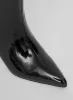 Black Patent Low Heel Boot- Paris sold by 4th and Reckless