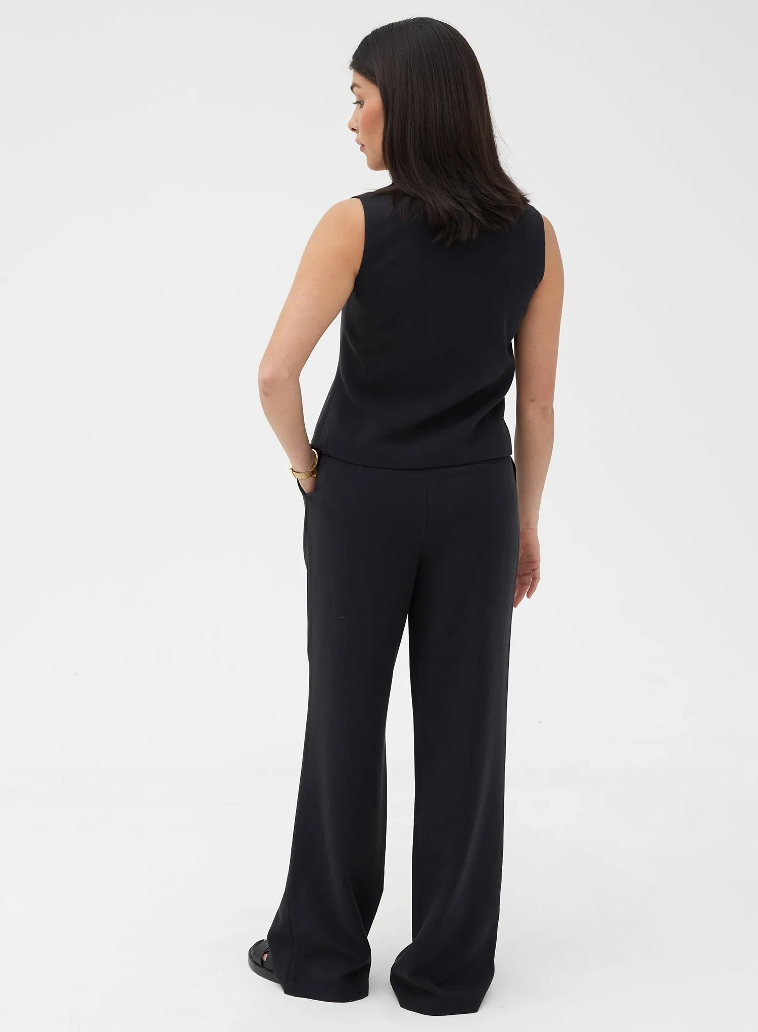 Black Straight Leg Trouser – Delilah sold by 4th and Reckless product image thumbnail 4