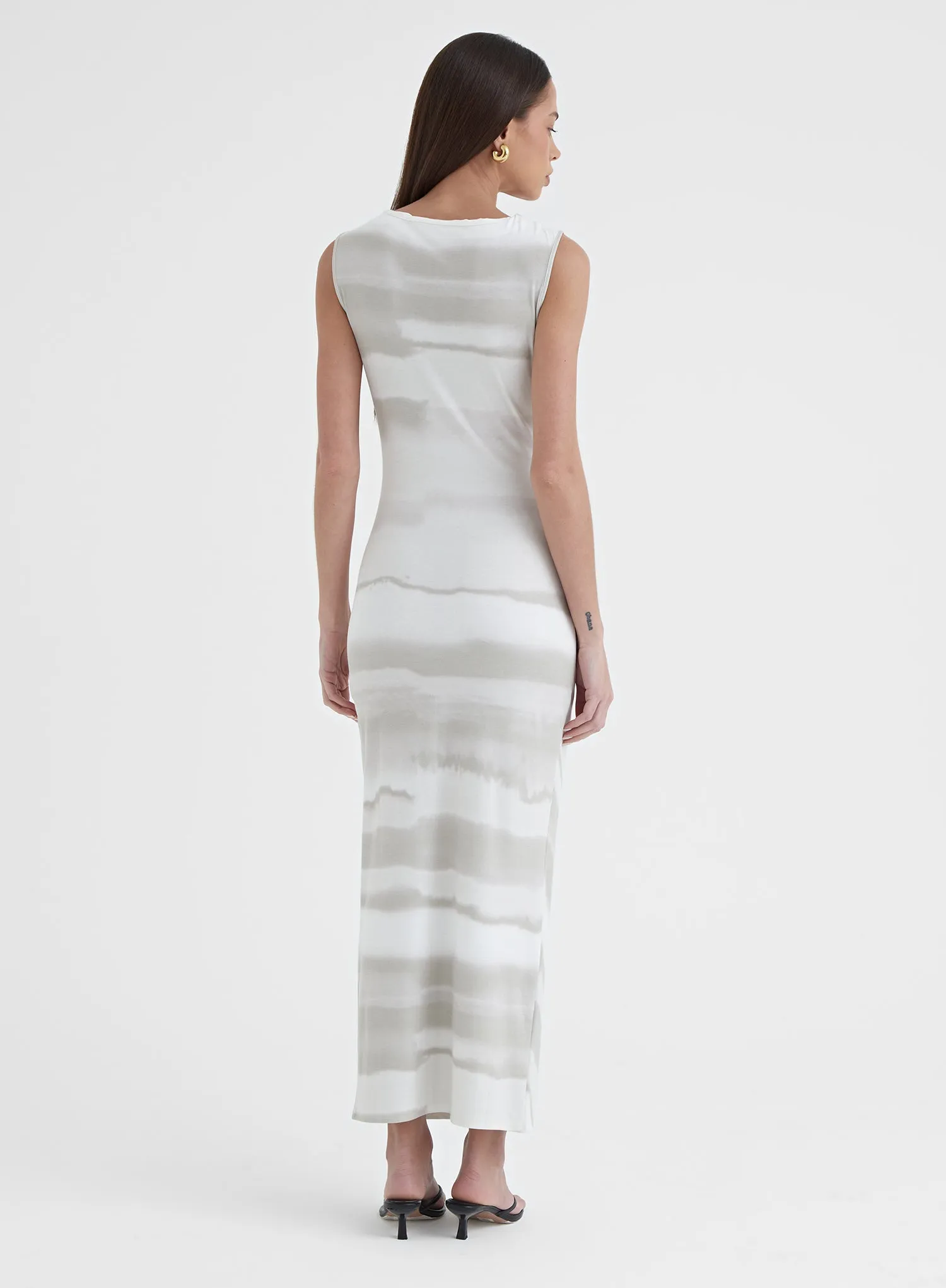 Printed Ruched Jersey Midaxi Dress - Tamilda sold by 4th and Reckless product image thumbnail 4