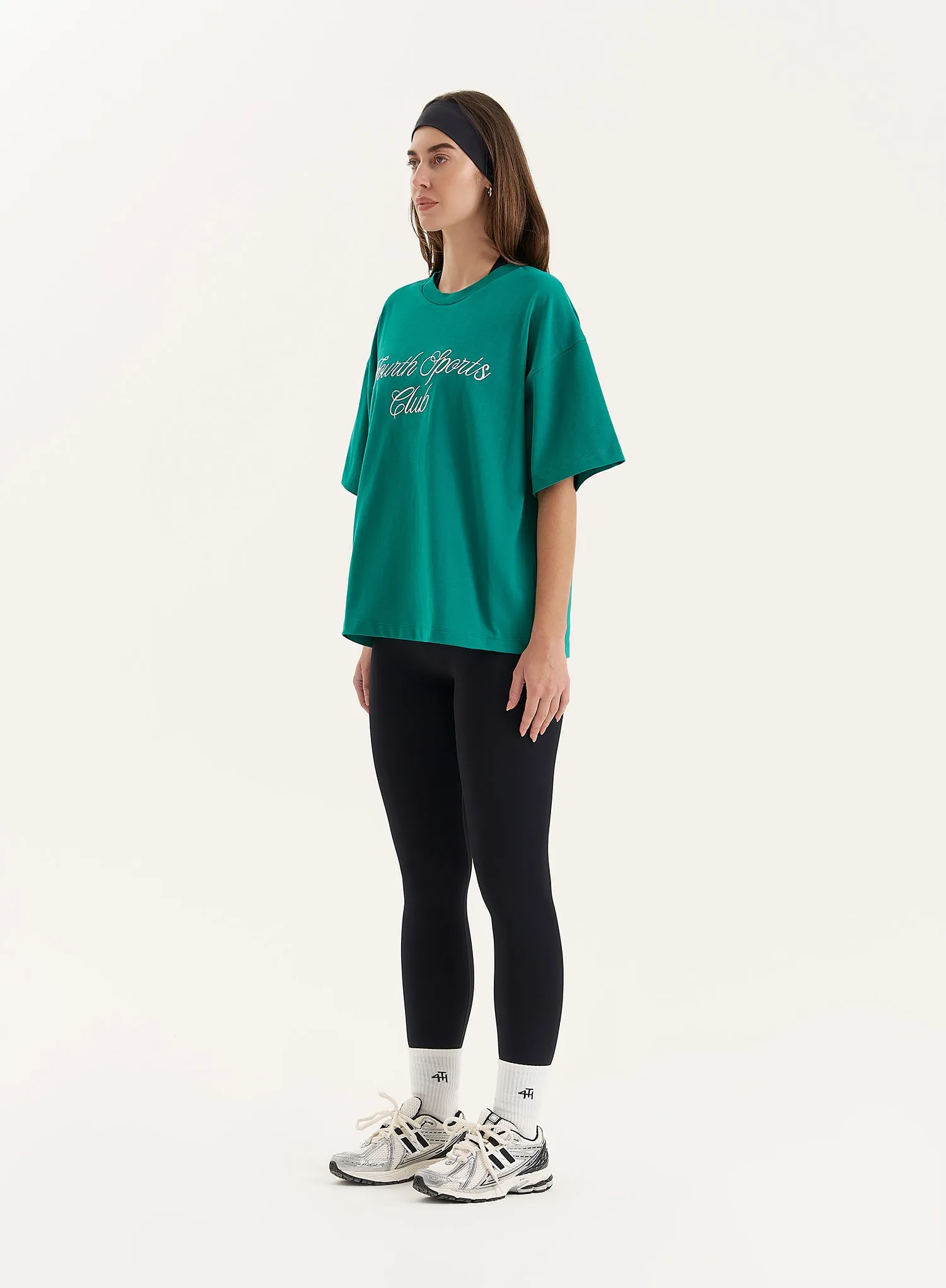 Green Sports Club Slogan Oversized T-Shirt sold by 4th and Reckless product image thumbnail 4
